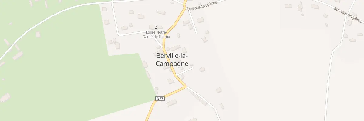 Plan du 7 Rue de l’Eglise à Berville-la-Campagne