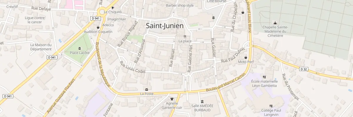 Plan du 9 Rue Renan à Saint-Junien