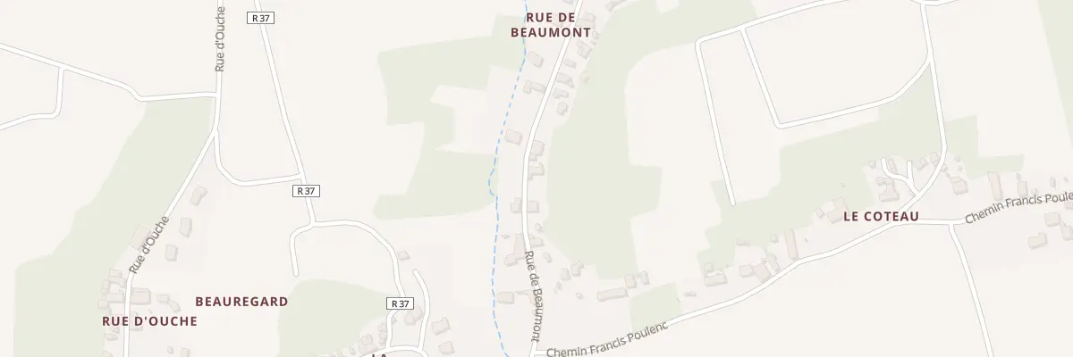 Plan du 374 Rue de Beaumont à Noizay