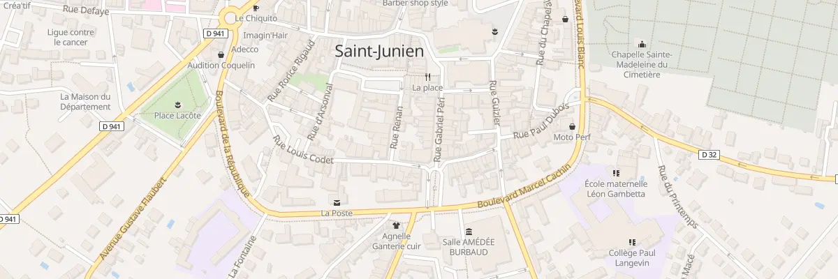 Plan du 20 Rue Gabriel Péri à Saint-Junien