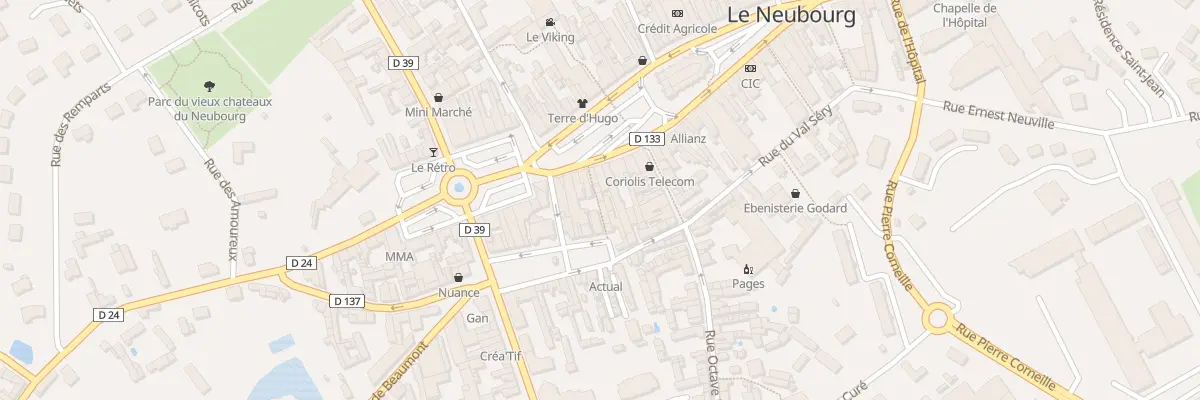 Plan du 73 Rue Dupont de l’Eure au Neubourg