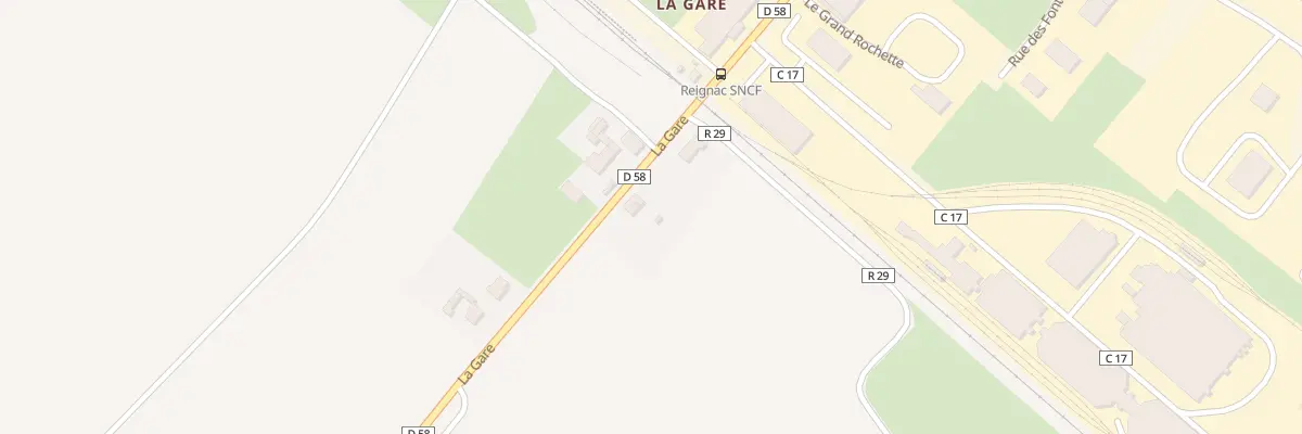 Plan du 3 La Gare à Reignac-sur-Indre