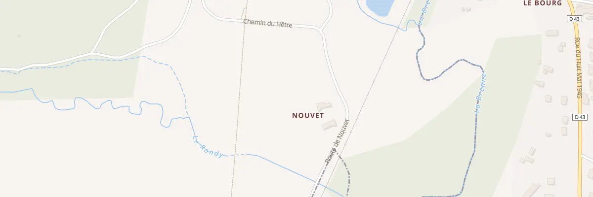 Plan du 5 Rte de Nouvet à Authon