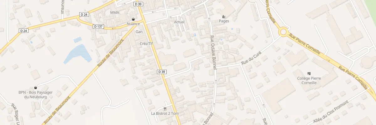 Plan du 5D Av de la Libération au Neubourg