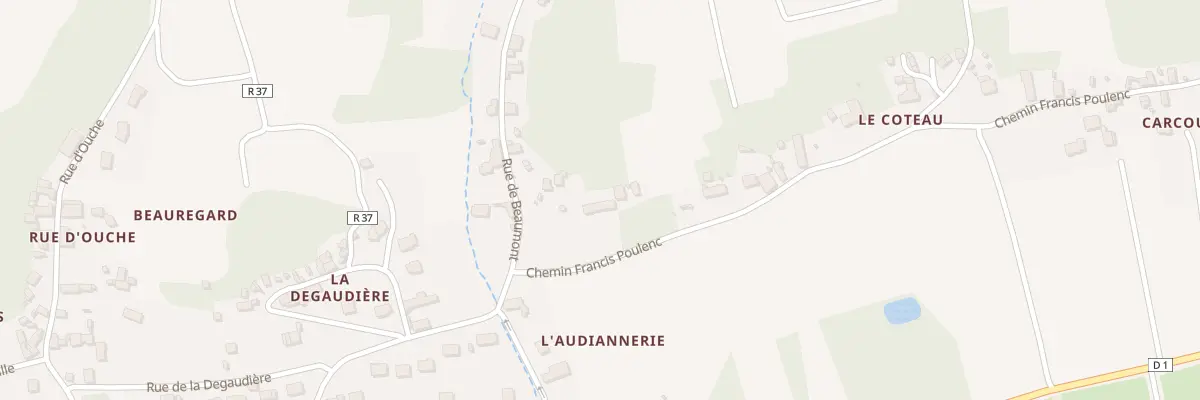 Plan du 61 Che Francis Poulenc à Noizay