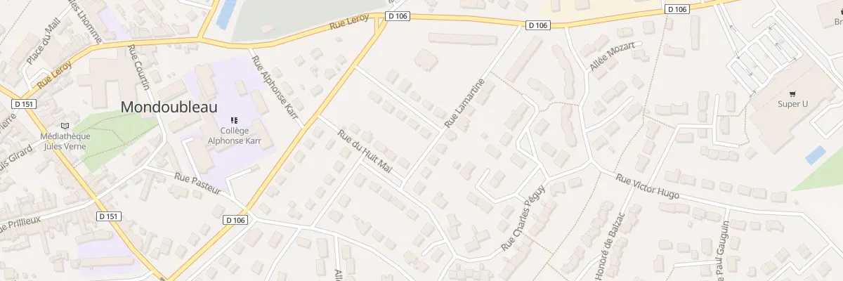Plan du 9 Rue Pierre et Marie Curie à Mondoubleau