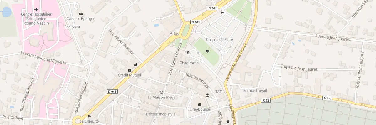 Plan du 12 Sq Curie à Saint-Junien