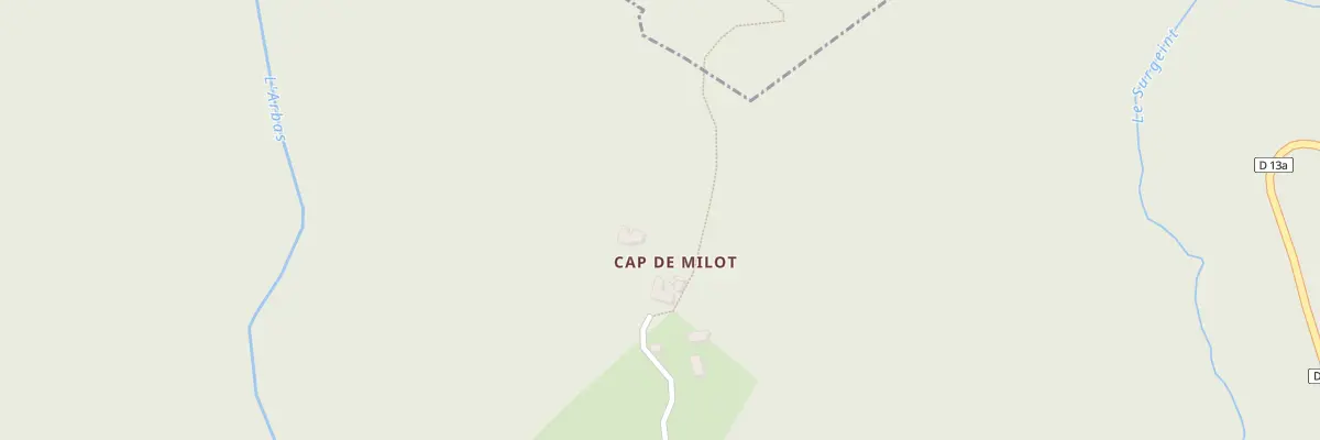 Plan du 31 Cap de Milot à Arbas