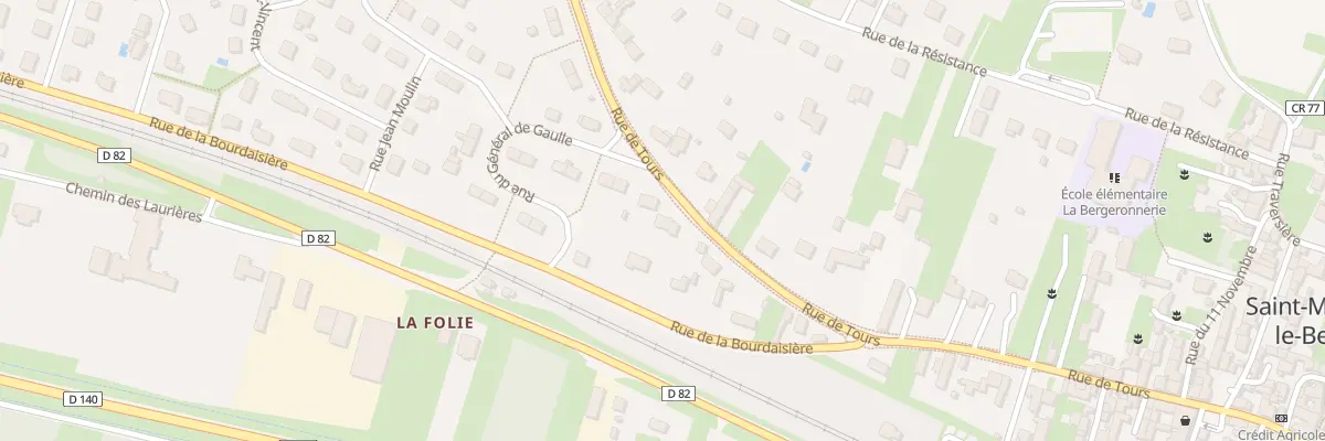 Plan du 85B Rue de Tours à Saint-Martin-le-Beau