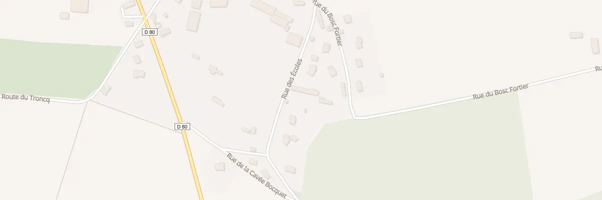 Plan du 9002 Rue des Ecoles au Troncq