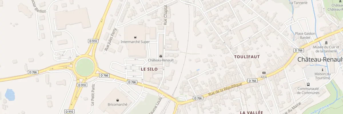 Plan du 10T Rue Chaptal à Château-Renault