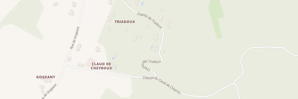 Plan du 30 Che des Triadoux à Saint-Vincent-sur-l’Isle