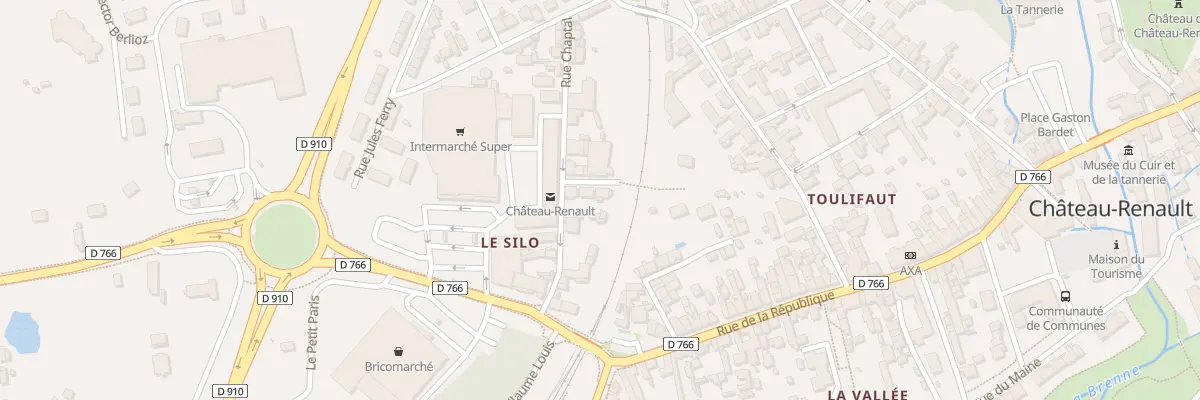 Plan du 10B Rue Chaptal à Château-Renault