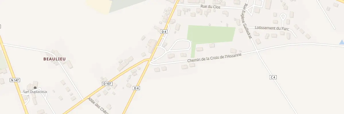Plan du 14 Che de la Croix de l’Hosanne à Val-d’Oire-et-Gartempe