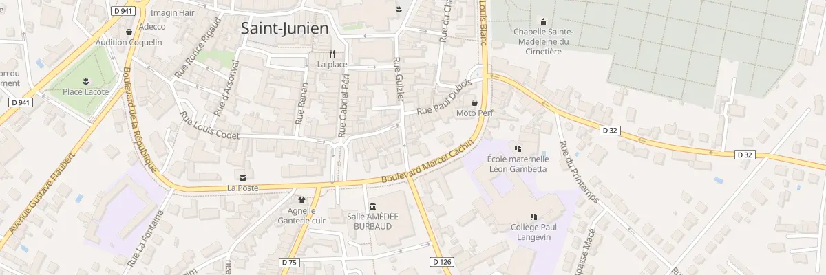 Plan du 5 Rue Karl Marx à Saint-Junien