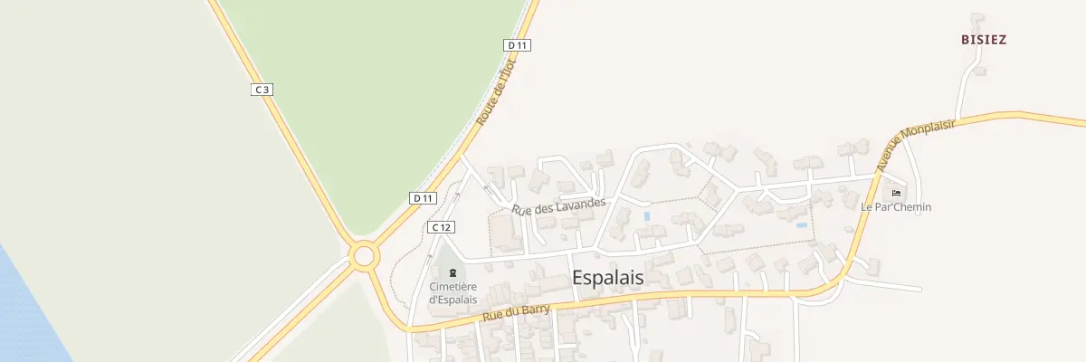 Plan du 3 Rue des Lavandes à Espalais