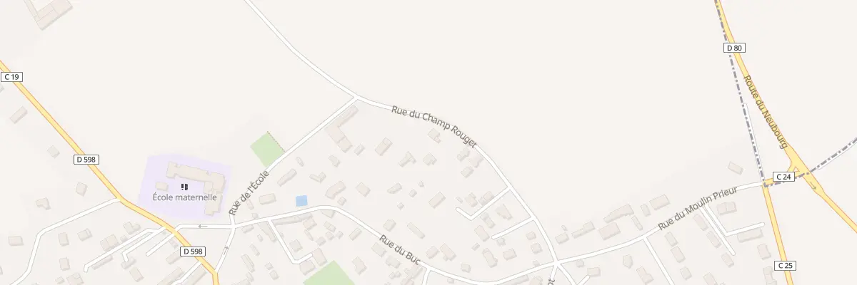 Plan du 18 Rue du Champ Rouget à Vitot