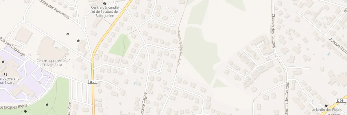 Plan du 12 Rue Jean Rebier à Saint-Junien