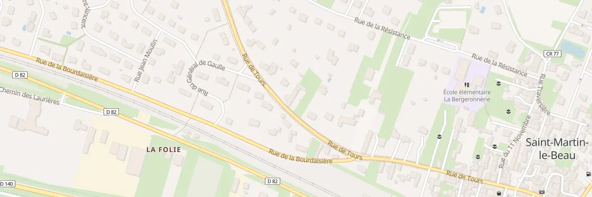 Plan du 50 Rue de Tours à Saint-Martin-le-Beau