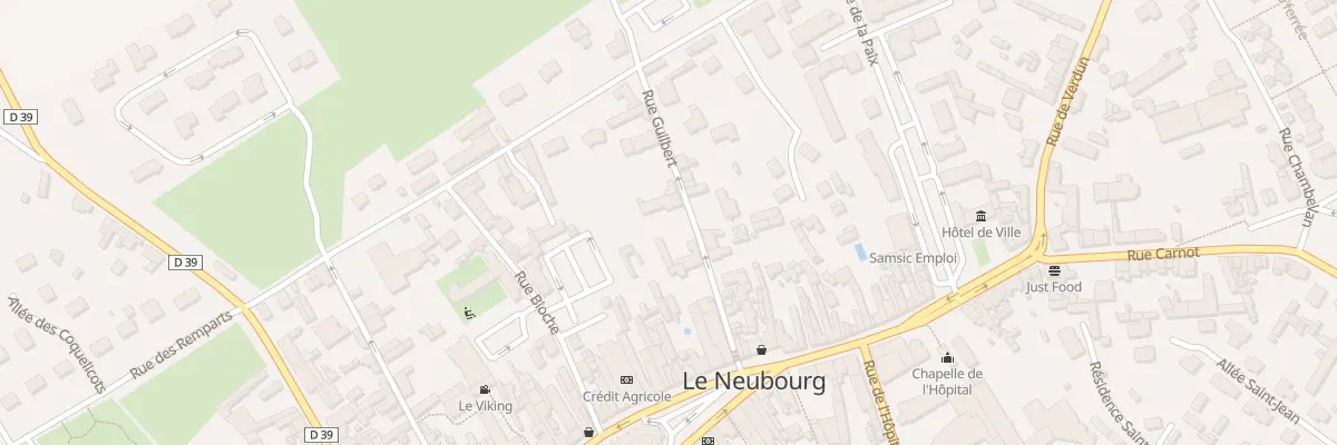 Plan du 3B Rue Guilbert au Neubourg