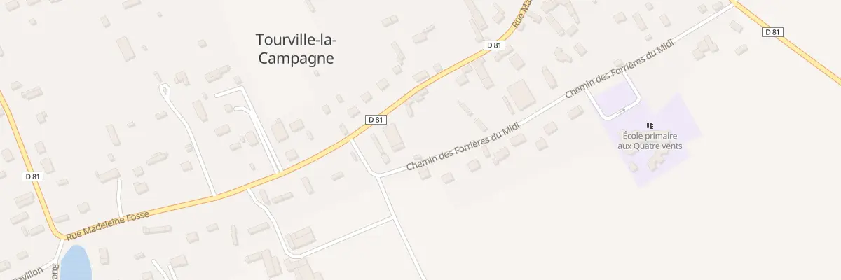 Plan du 38 Che des Forrières du Midi à Tourville-la-Campagne