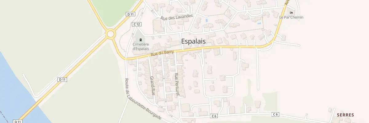 Plan du 3 Rue Pertuzet à Espalais