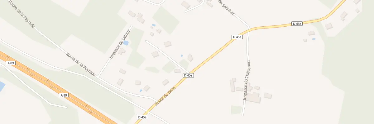 Plan du 6650 Rte de Born à Bassillac et Auberoche