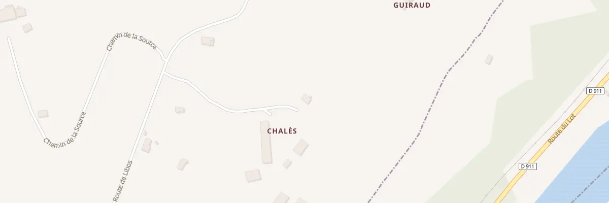 Plan du 69 Chalès à Monségur