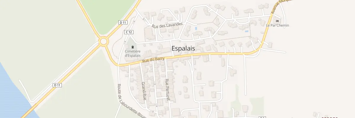 Plan du 14 Rue du Barry à Espalais