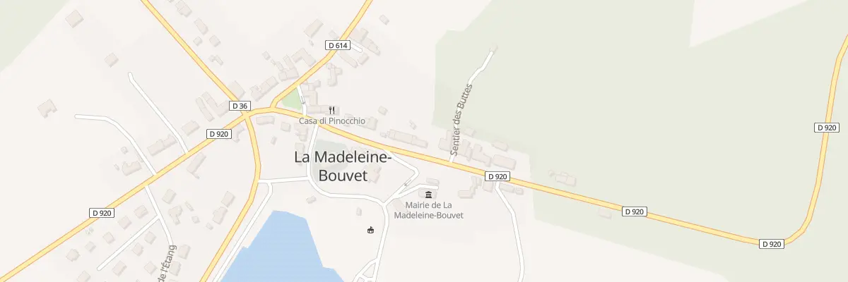 Plan du 13 Le Bourg à La Madeleine-Bouvet