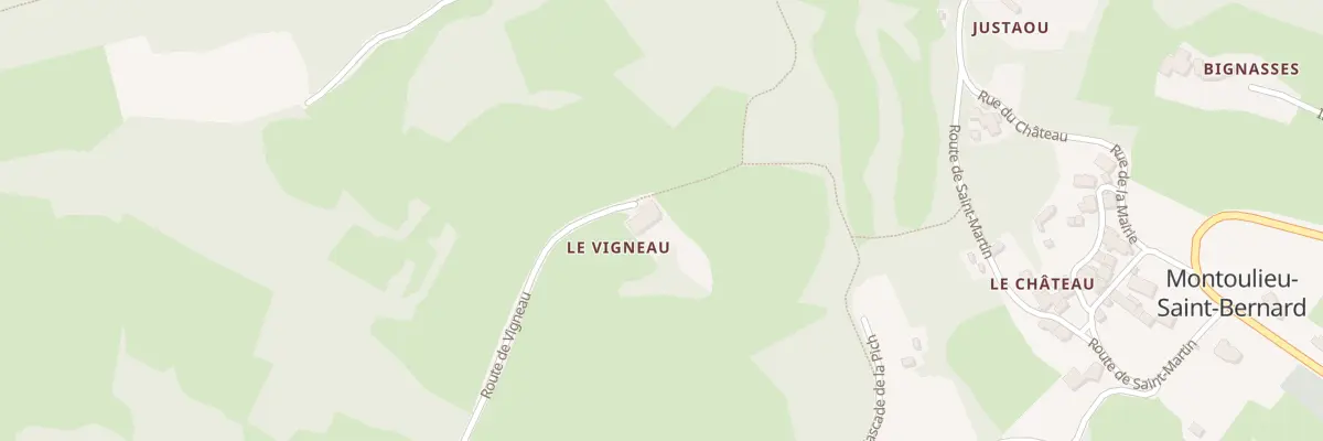 Plan du 53 Le Vigneau à Montoulieu-Saint-Bernard