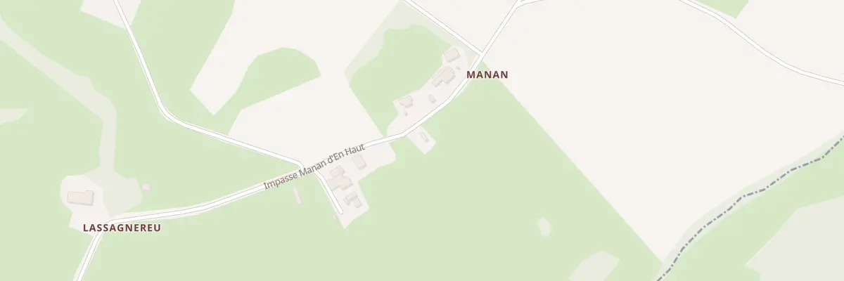 Plan de Manan à Fabas