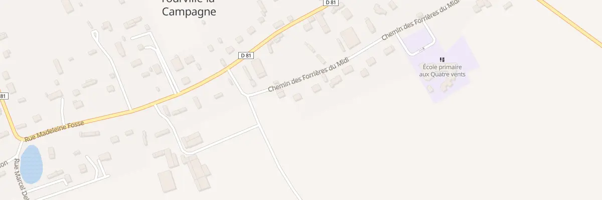 Plan du 19 Che des Forrières du Midi à Tourville-la-Campagne