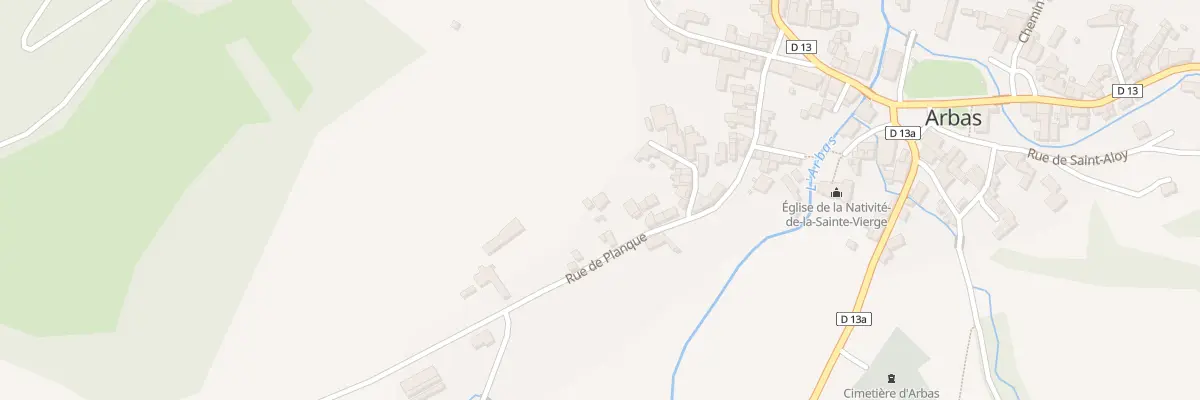 Plan du 181 Le Village à Arbas
