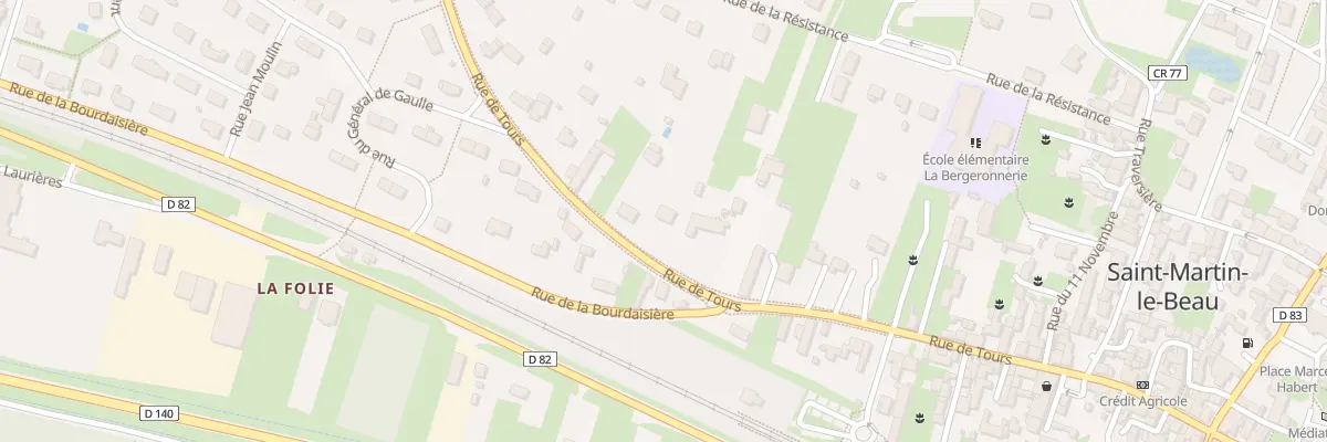 Plan du 44 Rue de Tours à Saint-Martin-le-Beau