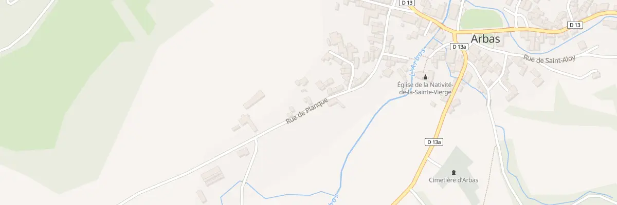 Plan du 97 Le Village à Arbas