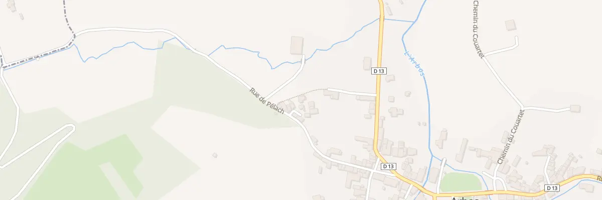 Plan du 212 Le Village à Arbas