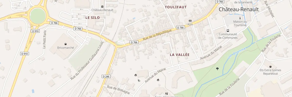 Plan du 163B Rue de la République à Château-Renault