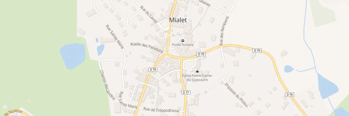 Plan du 97 Le Bourg à Mialet