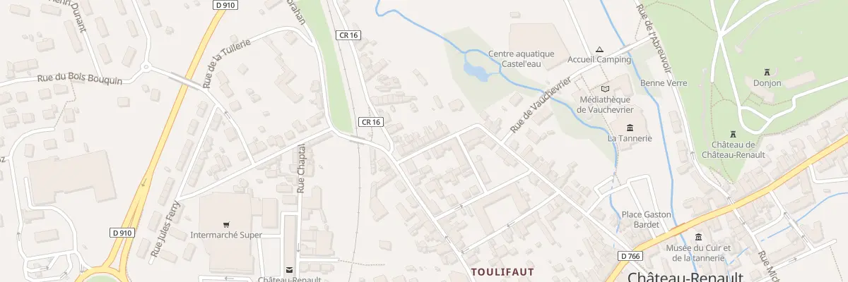 Plan du 38 Rue Paul-louis Courier à Château-Renault