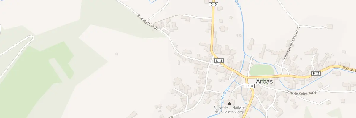 Plan du 124 Le Village à Arbas