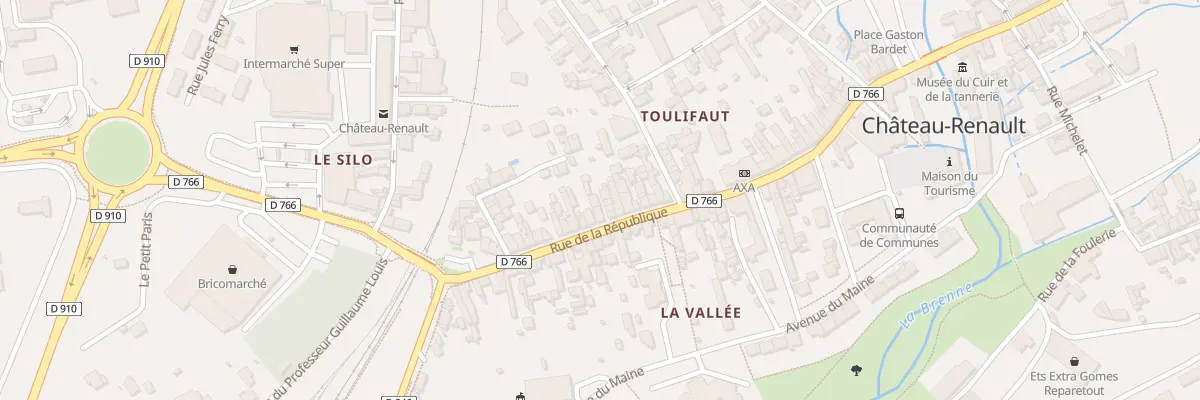 Plan du 184T Rue de la République à Château-Renault