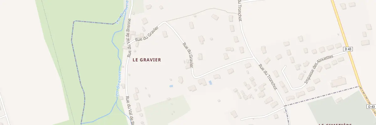 Plan du 11 Rue du Gravier à Neuville-sur-Brenne
