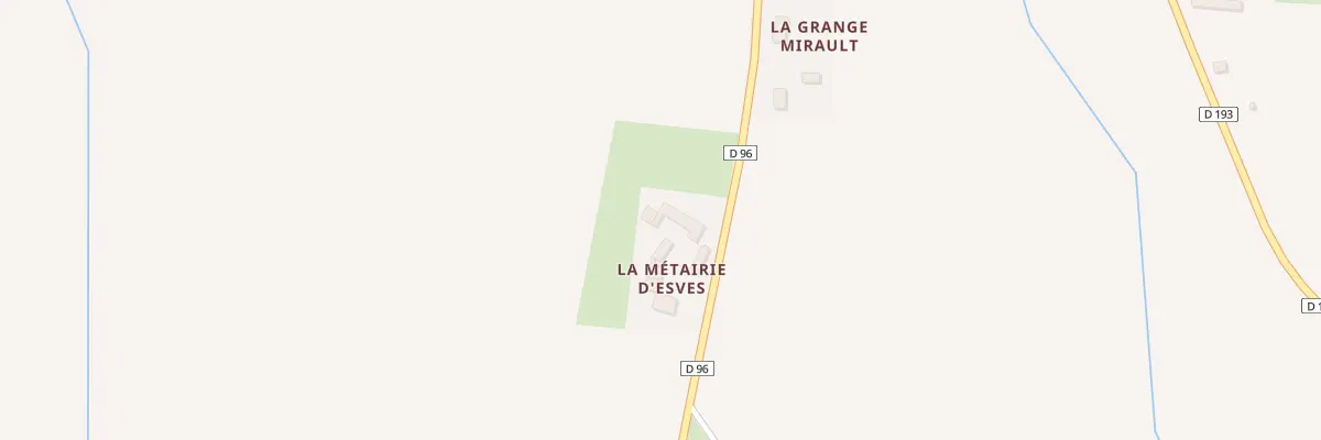 Plan du 34 La Metairie d’Esves à Esves-le-Moutier