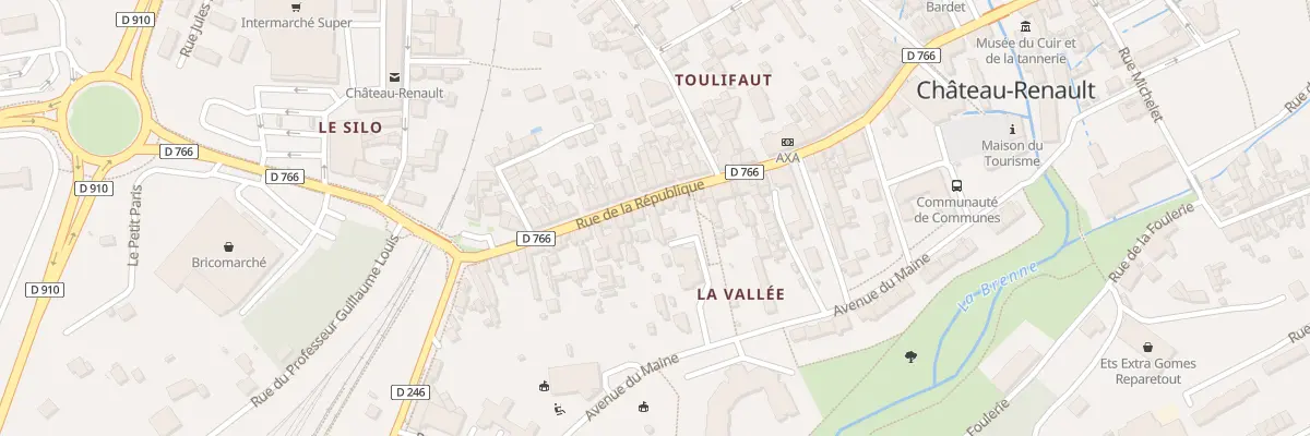 Plan du 153B Rue de la République à Château-Renault