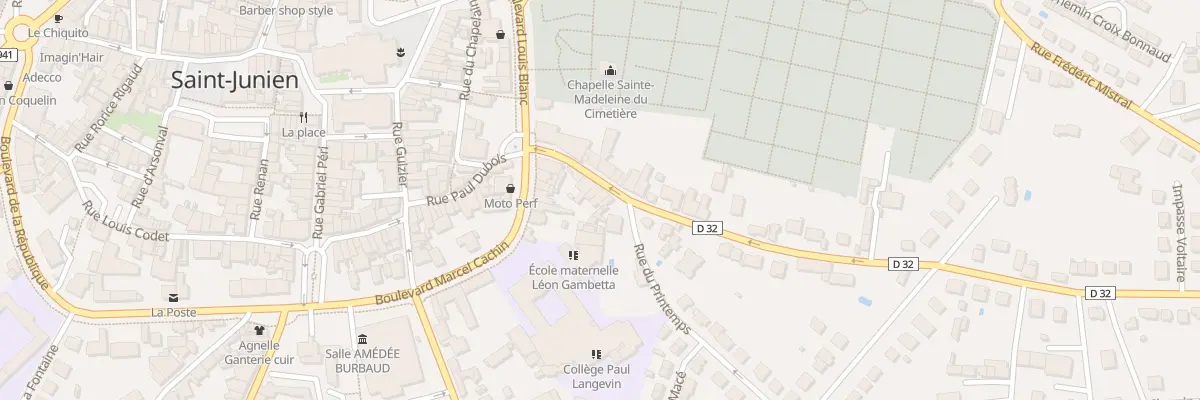 Plan du 8 Av Voltaire à Saint-Junien