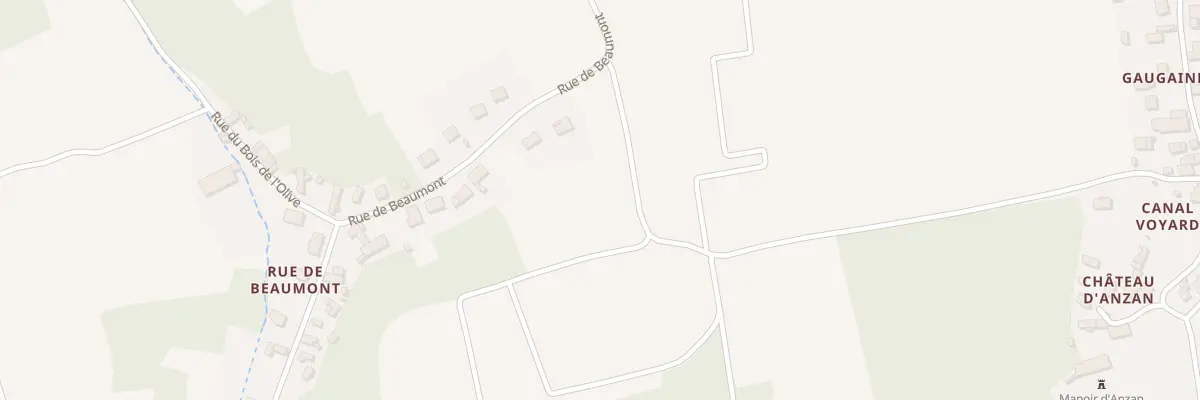 Plan du 780 Rue de Beaumont à Noizay