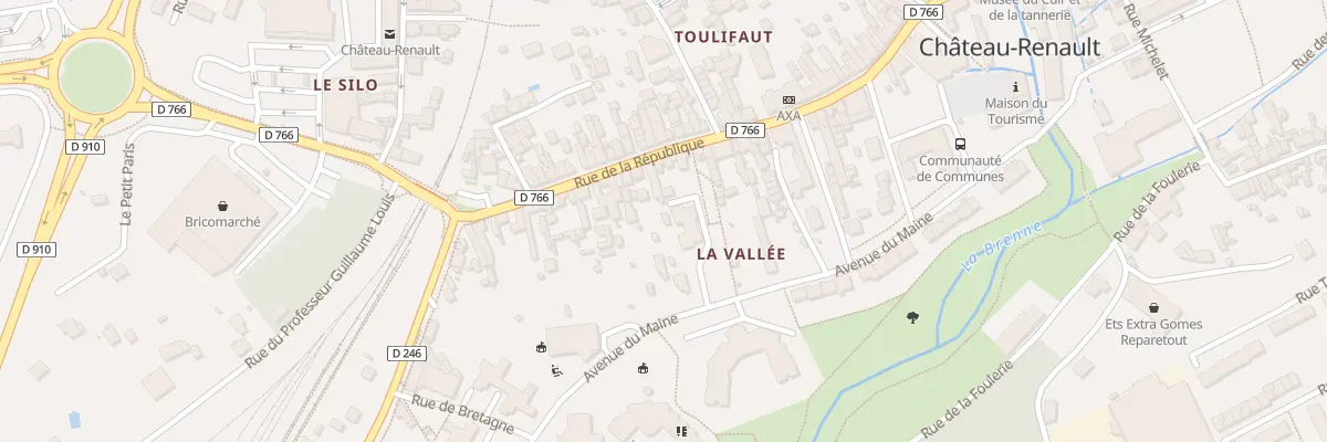 Plan du 153T Rue de la République à Château-Renault