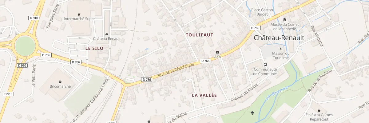 Plan du 176 Rue de la République à Château-Renault