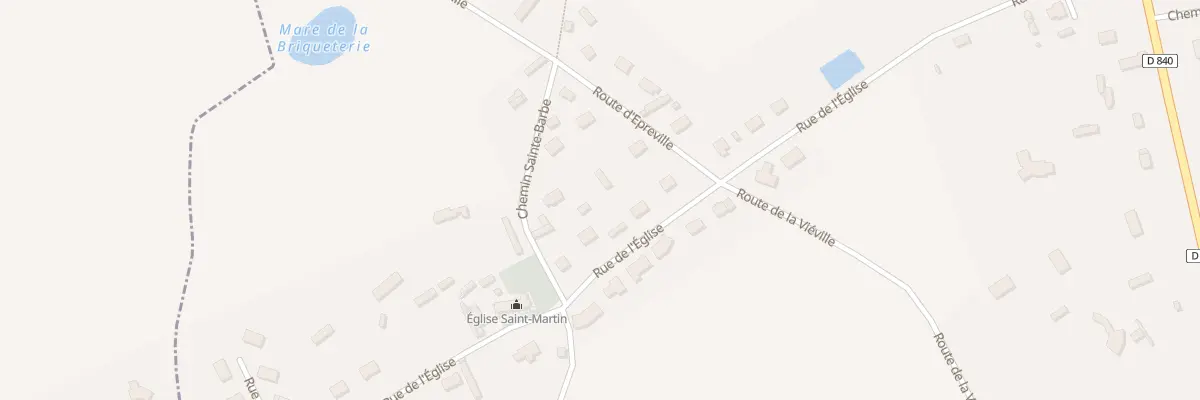 Plan du 18 Rue de l’Eglise au Tremblay-Omonville